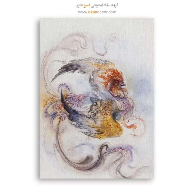 تابلو سیمرغ اثر استاد فرشچیان,تابلو