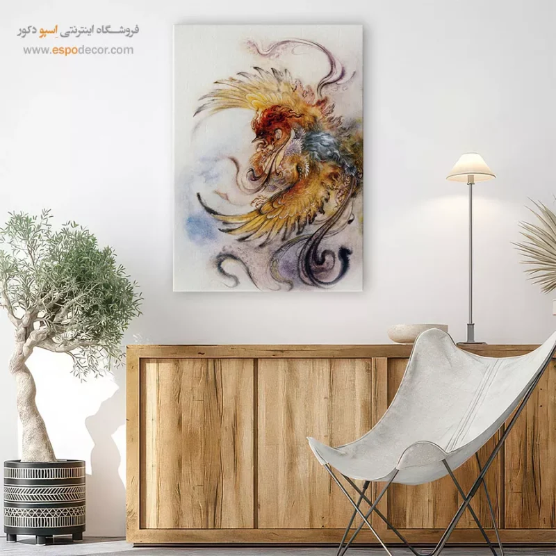 تابلو سیمرغ اثر استاد فرشچیان,خرید تابلو