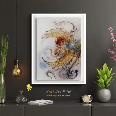 تابلو سیمرغ استاد فرشچیان - سیمرغ – تابلو نقاشی های استاد فرشچیان - اسپو دکور