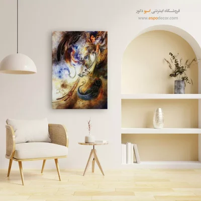 تابلو ستایش نور استاد فرشچیان - ستایش نور – تابلو نقاشی های استاد فرشچیان - اسپو دکور