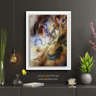 تابلو ستایش نور استاد فرشچیان - ستایش نور – تابلو نقاشی های استاد فرشچیان - اسپو دکور