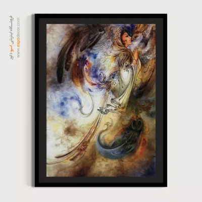 تابلو ستایش نور استاد فرشچیان - ستایش نور – تابلو نقاشی های استاد فرشچیان - اسپو دکور