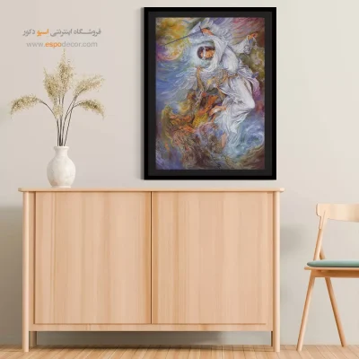 تابلو دیواری برای دفتر وکالت،تابلو عدالت استاد فرشچیان - عدالت – تابلو نقاشی های استاد فرشچیان - اسپو دکور