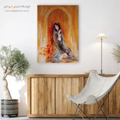 بوم کنواس اشک طلایی