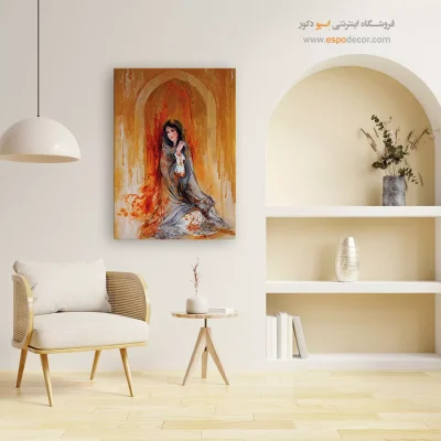 بوم کنواس اشک طلایی