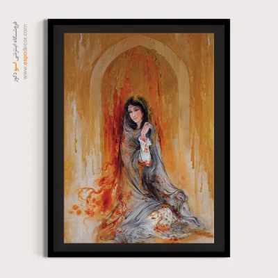 تابلو اشک طلایی استاد فرشچیان - اشک طلایی – تابلو نقاشی های استاد فرشچیان - اسپو دکور