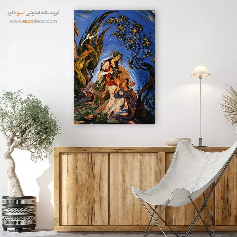 بوم کنواس ماه,تابلو