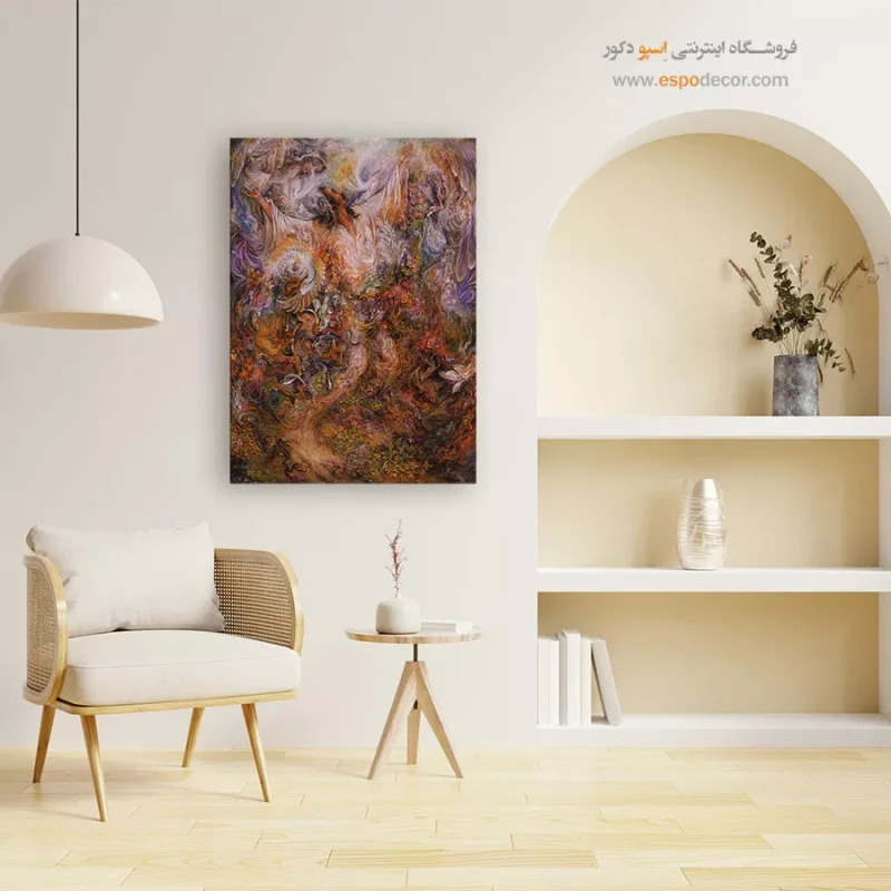 بوم کنواس تصعید اثر استاد فرشچیان,تابلو
