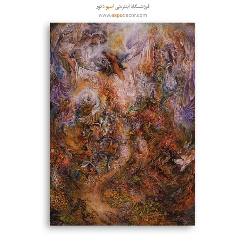 بوم کنواس تصعید اثر استاد فرشچیان,تابلو