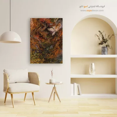 بوم کنواس تصعید اثر استاد فرشچیان