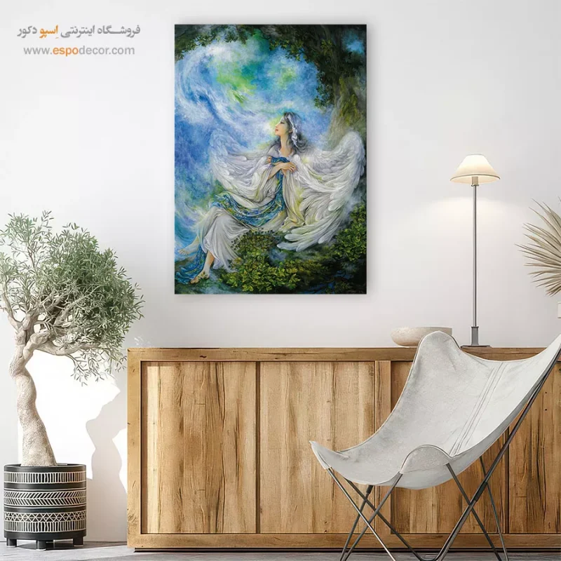 تابلو راه به بهشت اثر استاد فرشچیان,تابلو