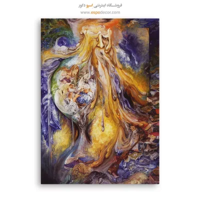 بوم کنواس سفر ابدی است,خرید تابلو