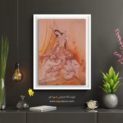 تابلو بحث استاد فرشچیان - بحث – تابلو نقاشی های استاد فرشچیان - اسپو دکور