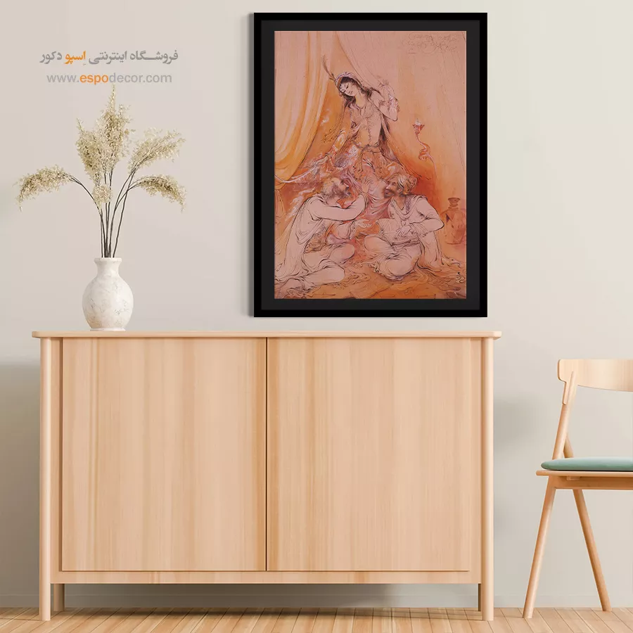 تابلو بحث استاد فرشچیان - بحث – تابلو نقاشی های استاد فرشچیان - اسپو دکور