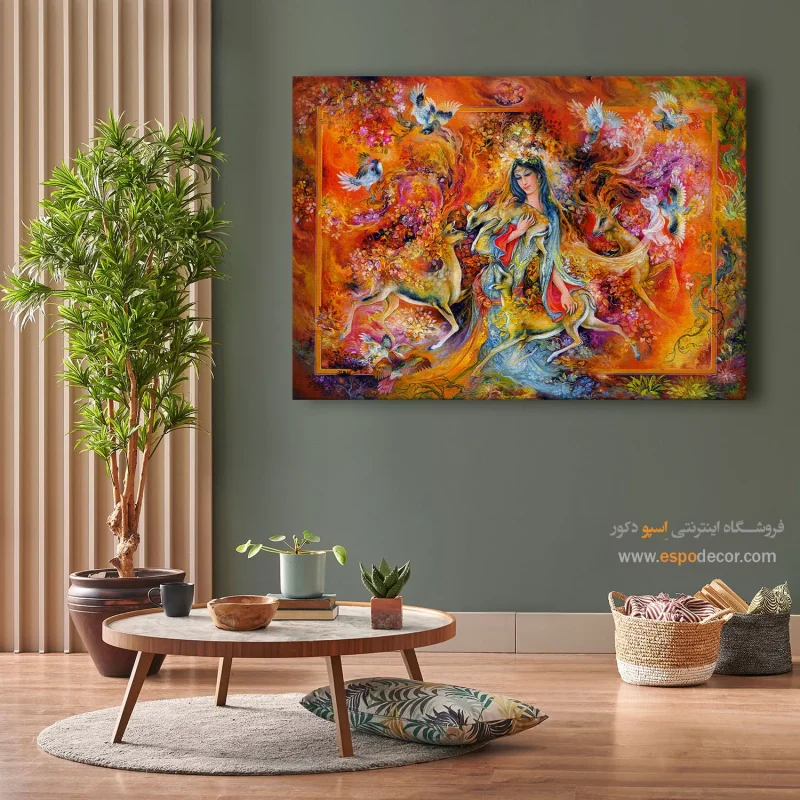 تابلو گرمای عشق استاد فرشچیان,تابلو