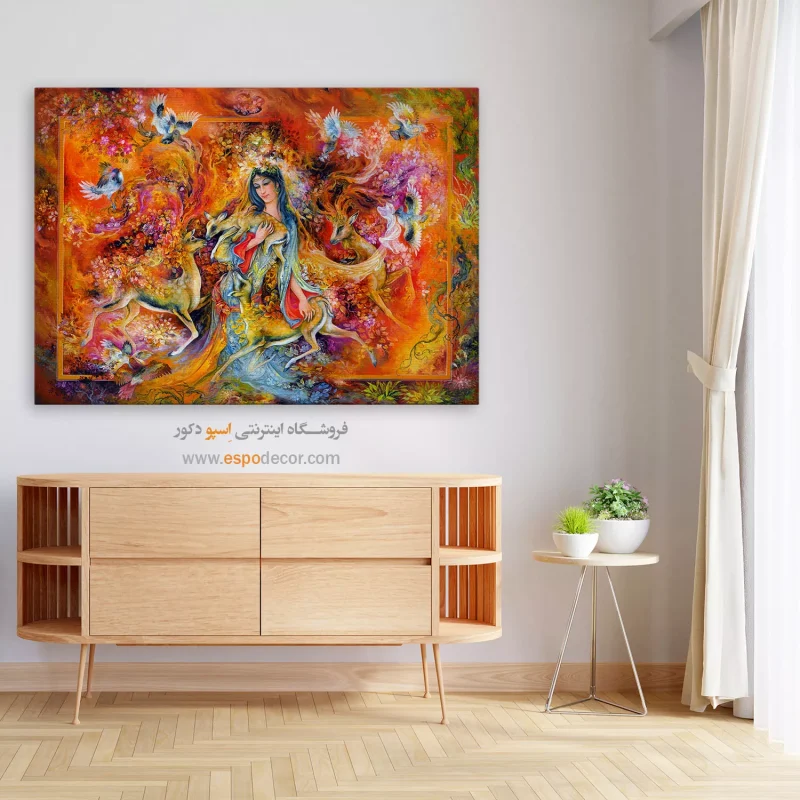 تابلو گرمای عشق استاد فرشچیان,تابلو
