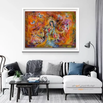 تابلو گرمای عشق استاد فرشچیان - گرمای عشق – تابلو نقاشی های استاد فرشچیان - اسپو دکور