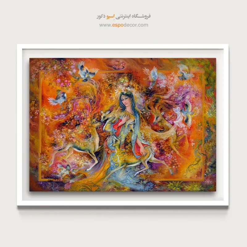 تابلو گرمای عشق استاد فرشچیان,تابلو