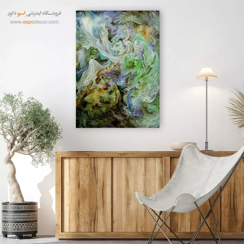 تابلو جاذبه آسمانی اثر استاد فرشچیان,خرید تابلو