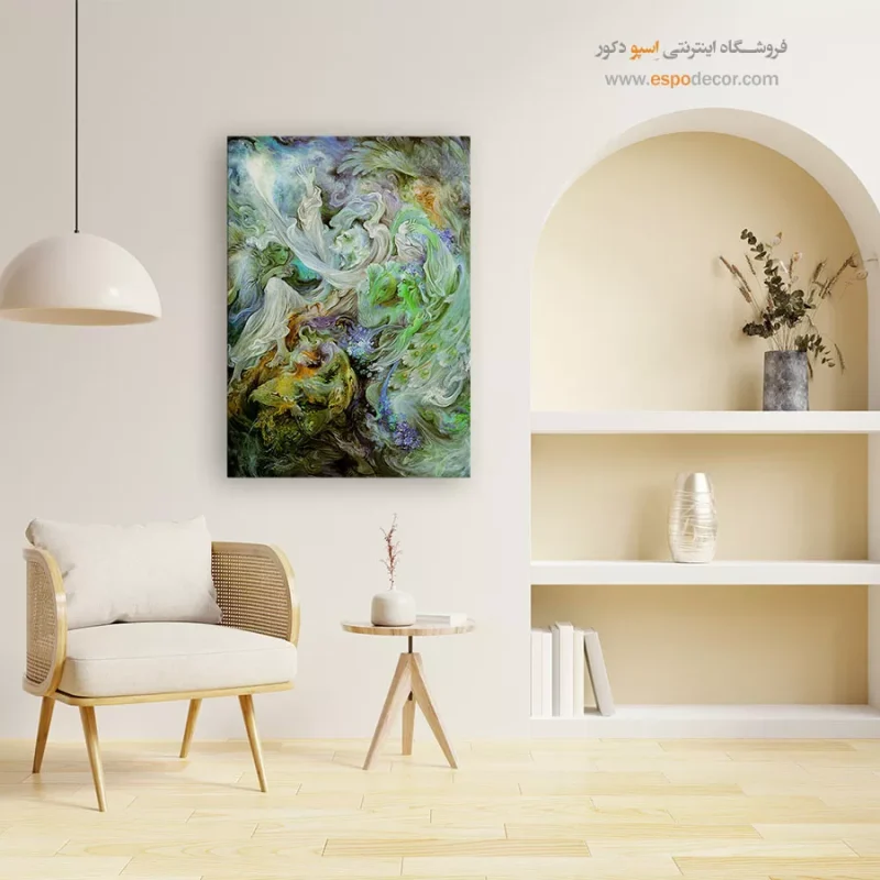 تابلو جاذبه آسمانی اثر استاد فرشچیان,خرید تابلو