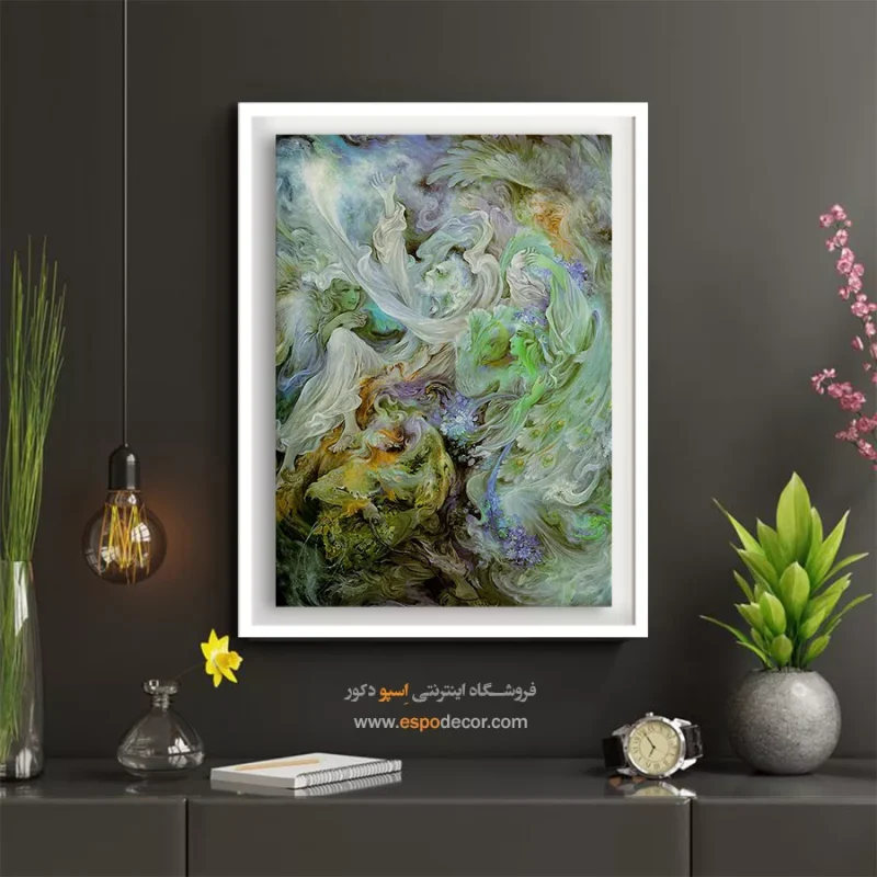 تابلو جاذبه آسمانی اثر استاد فرشچیان,خرید تابلو