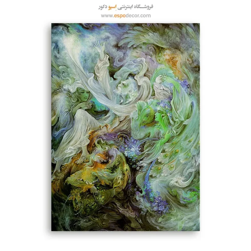 تابلو جاذبه آسمانی اثر استاد فرشچیان,خرید تابلو