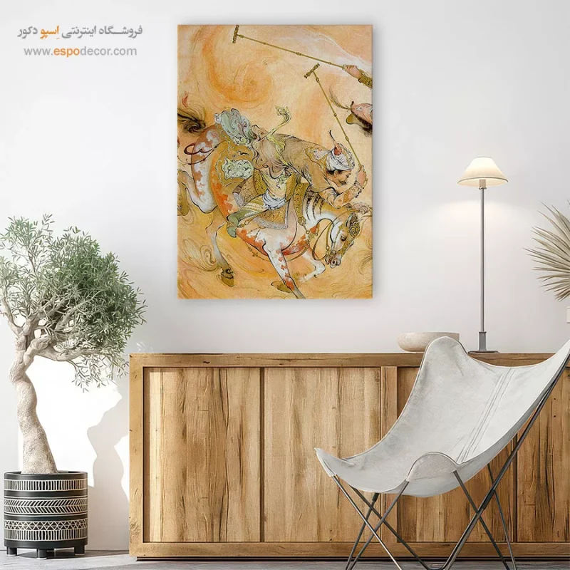 تابلو چوگان اثر استاد فرشچیان,خرید تابلو