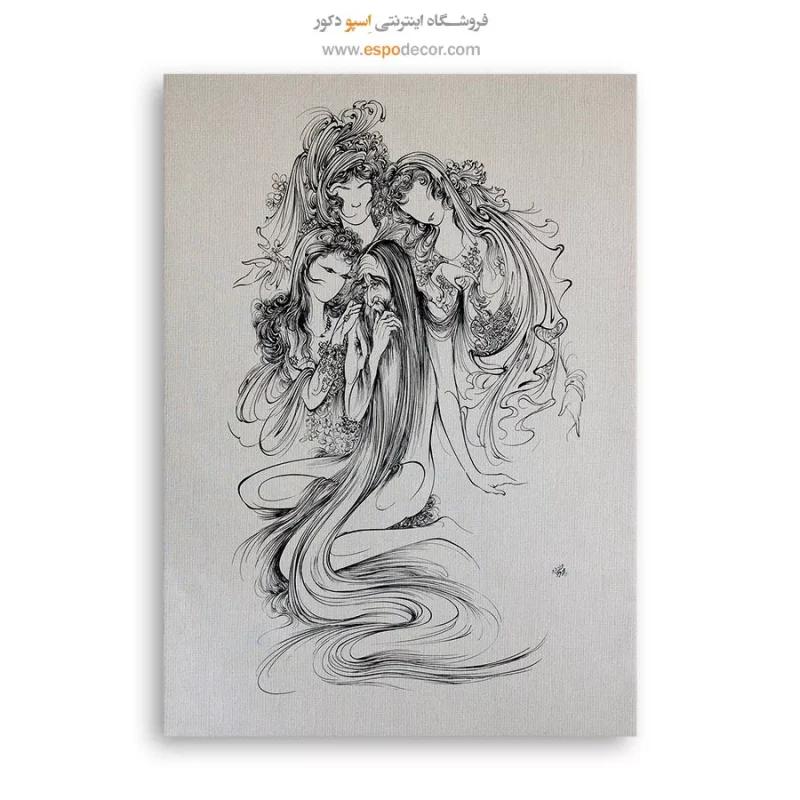 تابلو شیخ صنعان و دختر ترسا اثر استاد فرشچیان,خرید تابلو