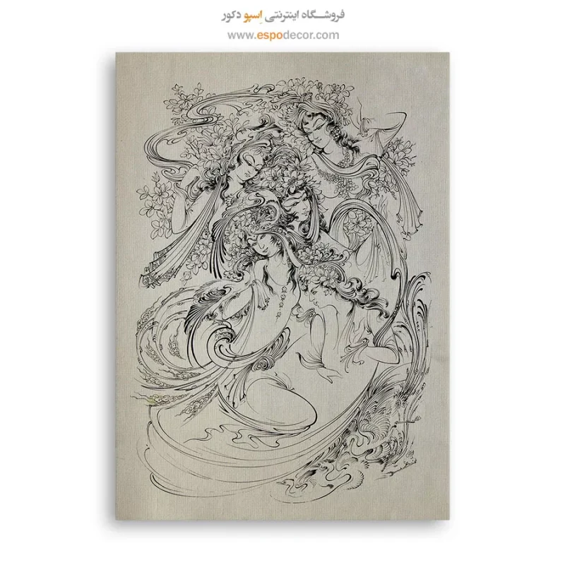 تابلو پری‌وشان اثر استاد فرشچیان,خرید تابلو