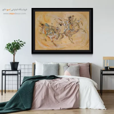 تابلو چوگان اثر استاد فرشچیان,خرید تابلو