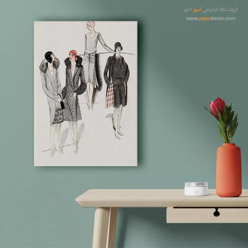 تابلو دکوراتیو فشن فانتزی برای سالن زیبایی
