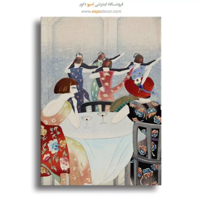 تابلو دخترانه فشن زنانه برای دیوار اتاق - سالن رقص شانگهای – تابلو فشن - اسپو دکور