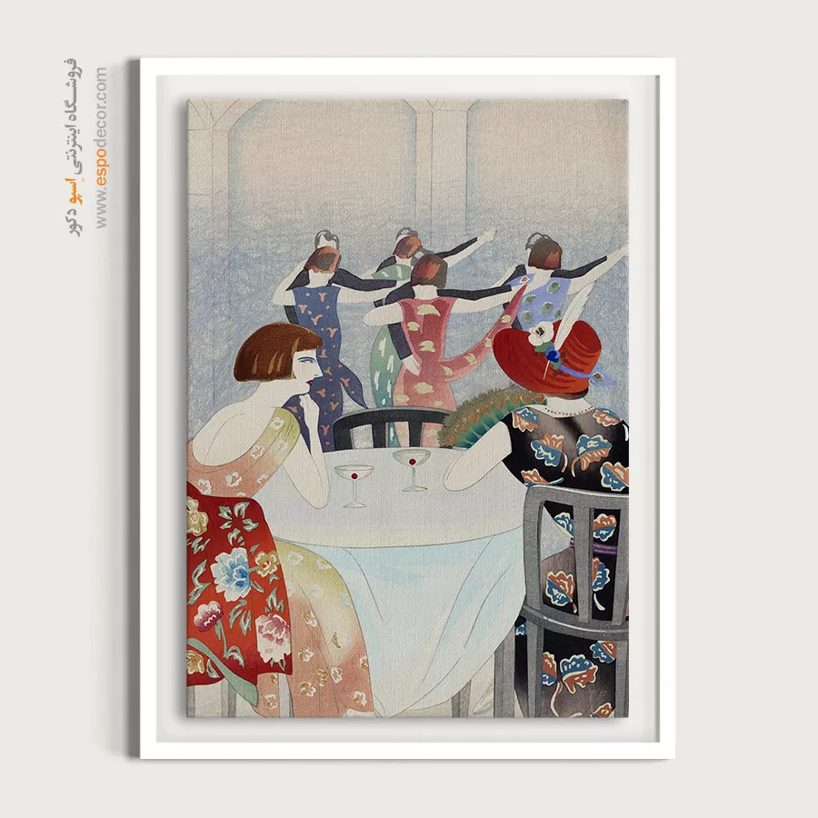 تابلو دخترانه فشن زنانه برای دیوار اتاق - سالن رقص شانگهای – تابلو فشن - اسپو دکور