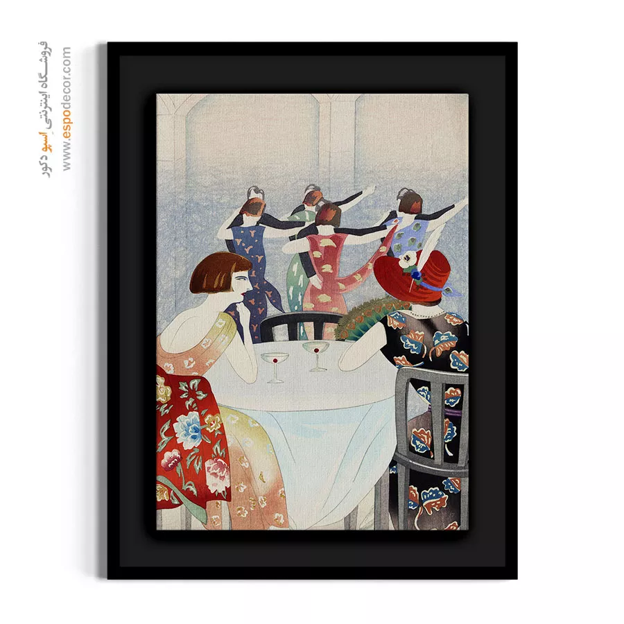 تابلو دخترانه فشن زنانه برای دیوار اتاق - سالن رقص شانگهای – تابلو فشن - اسپو دکور