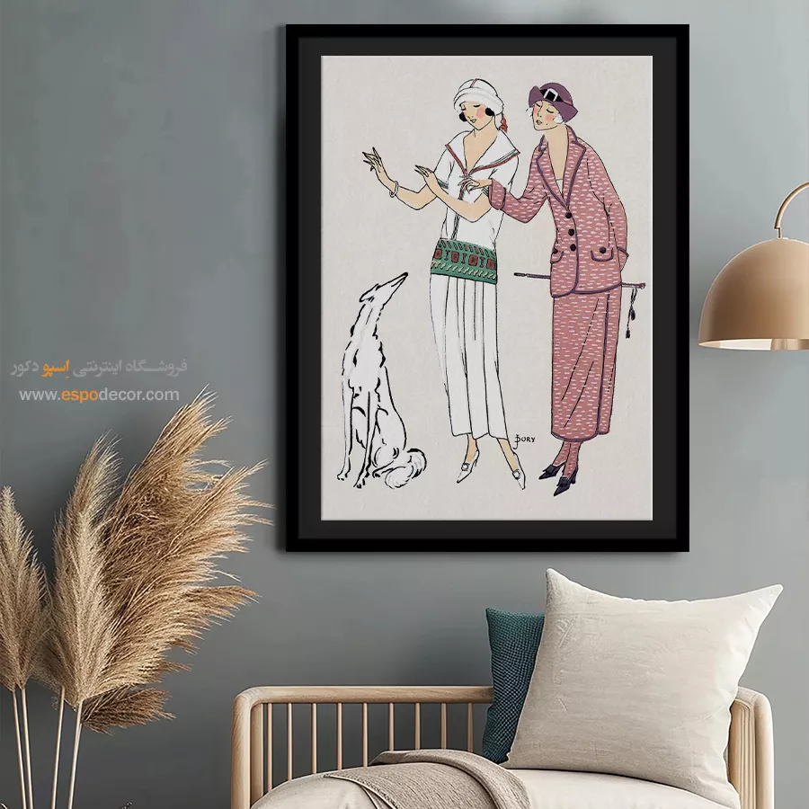 تابلو لباس برای سالن زیبایی - آثار ایرس – تابلو فشن - اسپو دکور