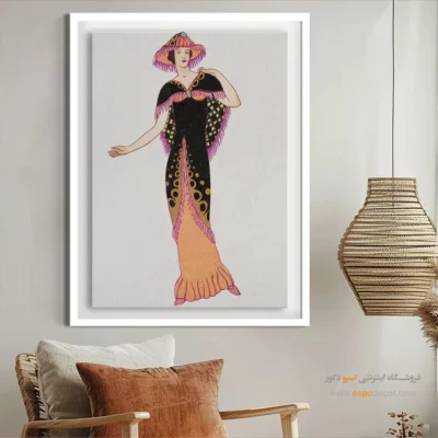 تابلو با کیفیت چاپ بالا برای علاقهمندان به مد - برش ظریف – تابلو فشن - اسپو دکور