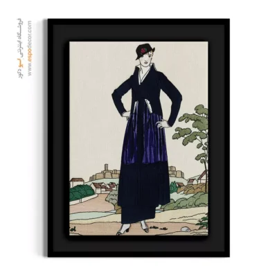 تابلو ژورنال مد رنگی برای اتاق خواب مدرن - منظره رمانتیک – تابلو فشن - اسپو دکور