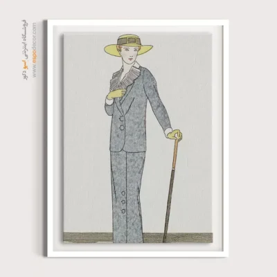 تابلو دخترانه فشن لاکچری برای اتاق خواب مدرن - بانوی زیبای من – تابلو فشن - اسپو دکور