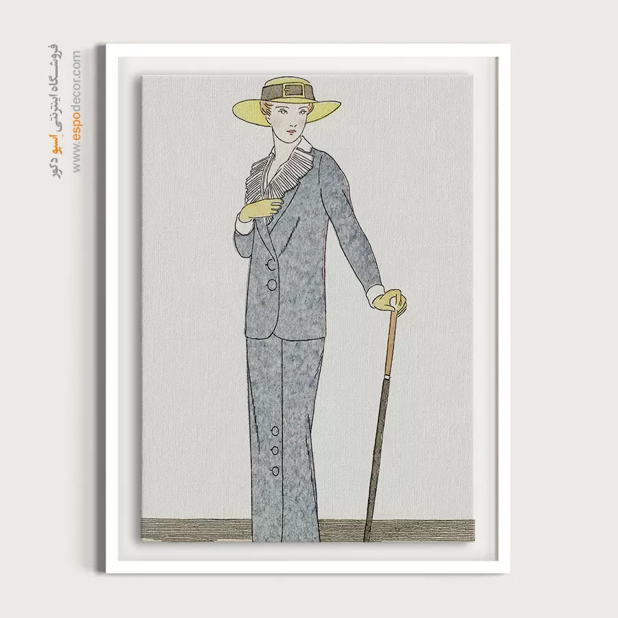 تابلو دخترانه فشن لاکچری برای اتاق خواب مدرن - بانوی زیبای من – تابلو فشن - اسپو دکور