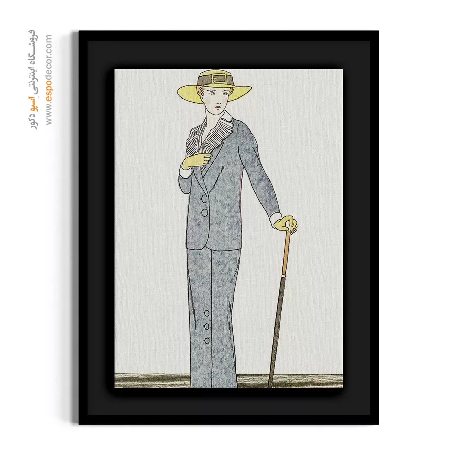 تابلو دخترانه فشن لاکچری برای اتاق خواب مدرن - بانوی زیبای من – تابلو فشن - اسپو دکور