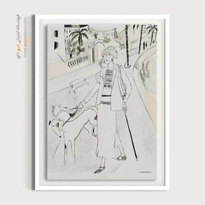 تابلو لباس شیک برای اتاق خواب مدرن - کن – تابلو فشن - اسپو دکور