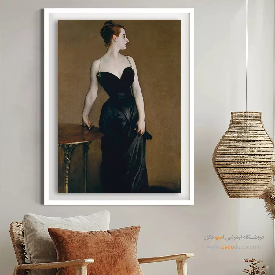 تابلو دکوراتیو فشن مد روز برای دیوار پذیرایی - مادام ایکس – تابلو فشن - اسپو دکور