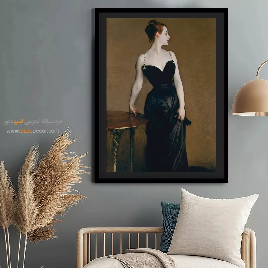 تابلو دکوراتیو فشن مد روز برای دیوار پذیرایی - مادام ایکس – تابلو فشن - اسپو دکور