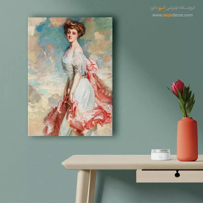 تابلو لباس لاکچری برای دیوار پذیرایی