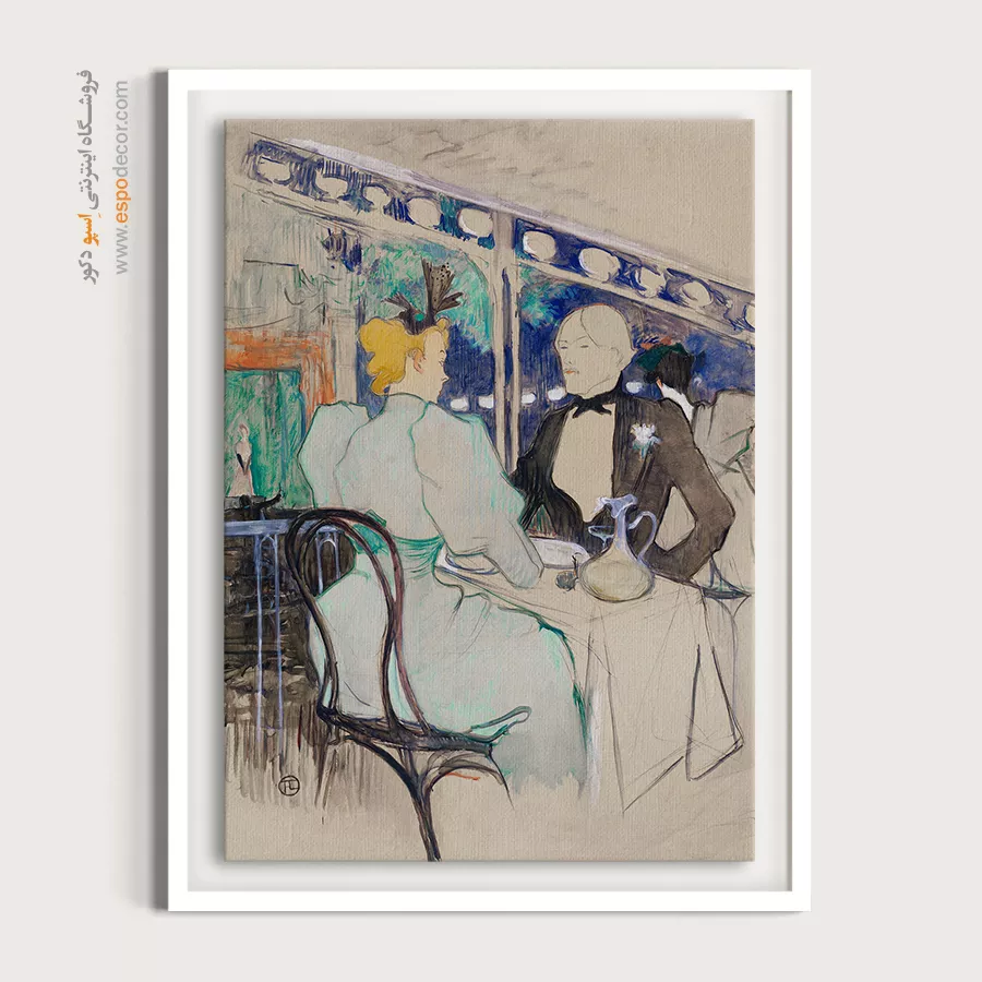 تابلو ژورنال مد لاکچری برای اتاق خواب مدرن - افراد شیک پوش – تابلو فشن - اسپو دکور