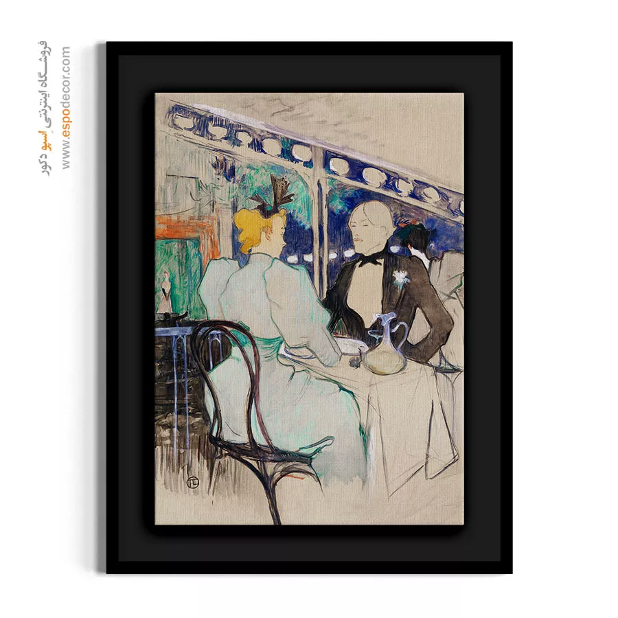 تابلو ژورنال مد لاکچری برای اتاق خواب مدرن - افراد شیک پوش – تابلو فشن - اسپو دکور