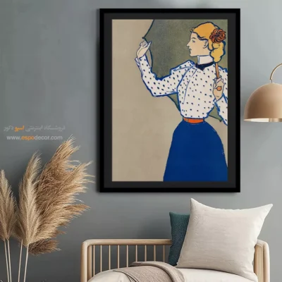 تابلو فشن زنانه برای دیوار پذیرایی - ظرافت 1900 – تابلو فشن - اسپو دکور