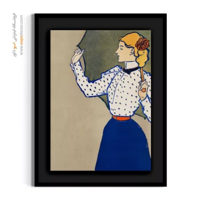 تابلو فشن زنانه برای دیوار پذیرایی - ظرافت 1900 – تابلو فشن - اسپو دکور