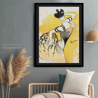 تابلو لباس خاص برای طراحی داخلی - لوئیز بالتی – تابلو فشن - اسپو دکور