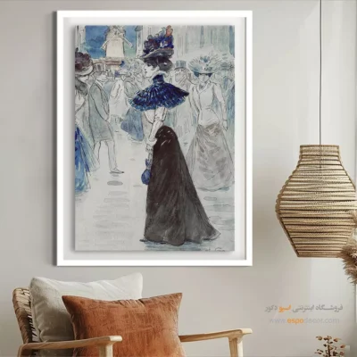 تابلو مانکن لاکچری برای اتاق نوجوان - واکرها در مقابل مولن روژ – تابلو فشن - اسپو دکور